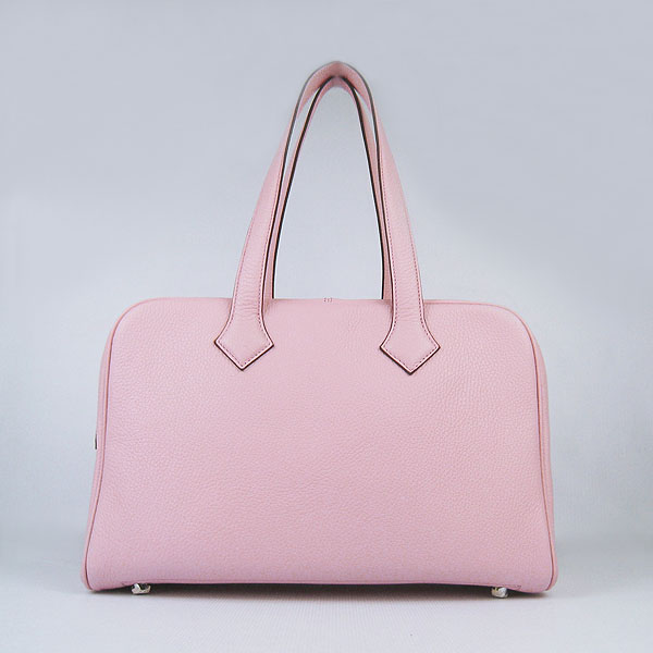 Best Replica Hermes Victoria Cowskin Leather Bags 2010 Pink H2802